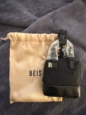 BEIS black weekender bag charm